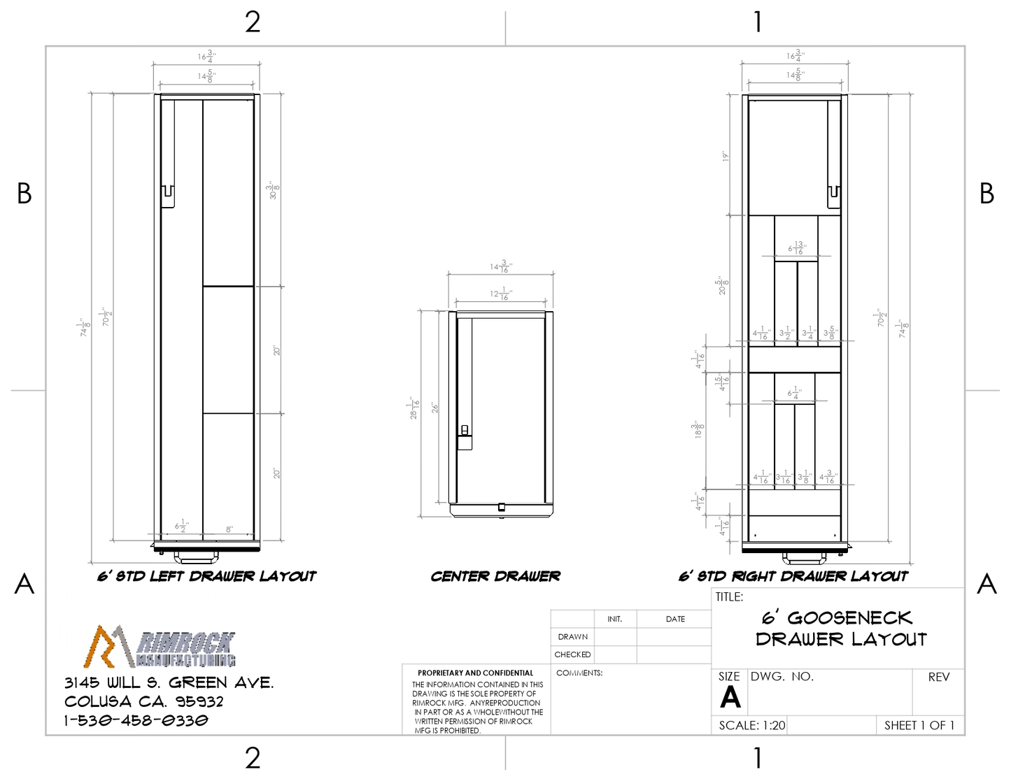 6' Gooseneck Bedbox – Truck Drawer Storage System