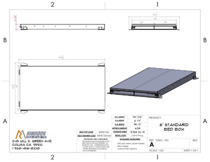8' Bedbox – Truck Drawer Storage System